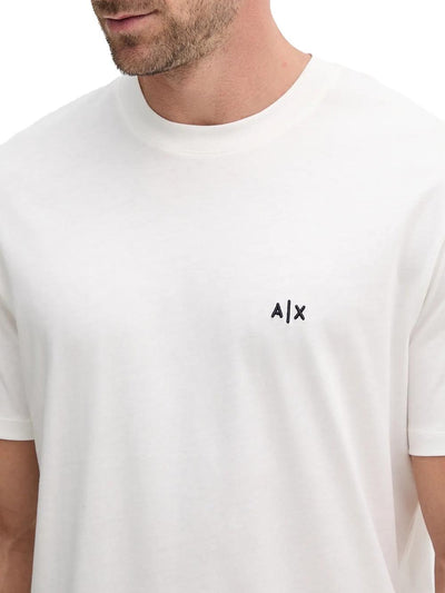 Armani Exchange T-shirt Uomo Xm001568 Af10358 Panna