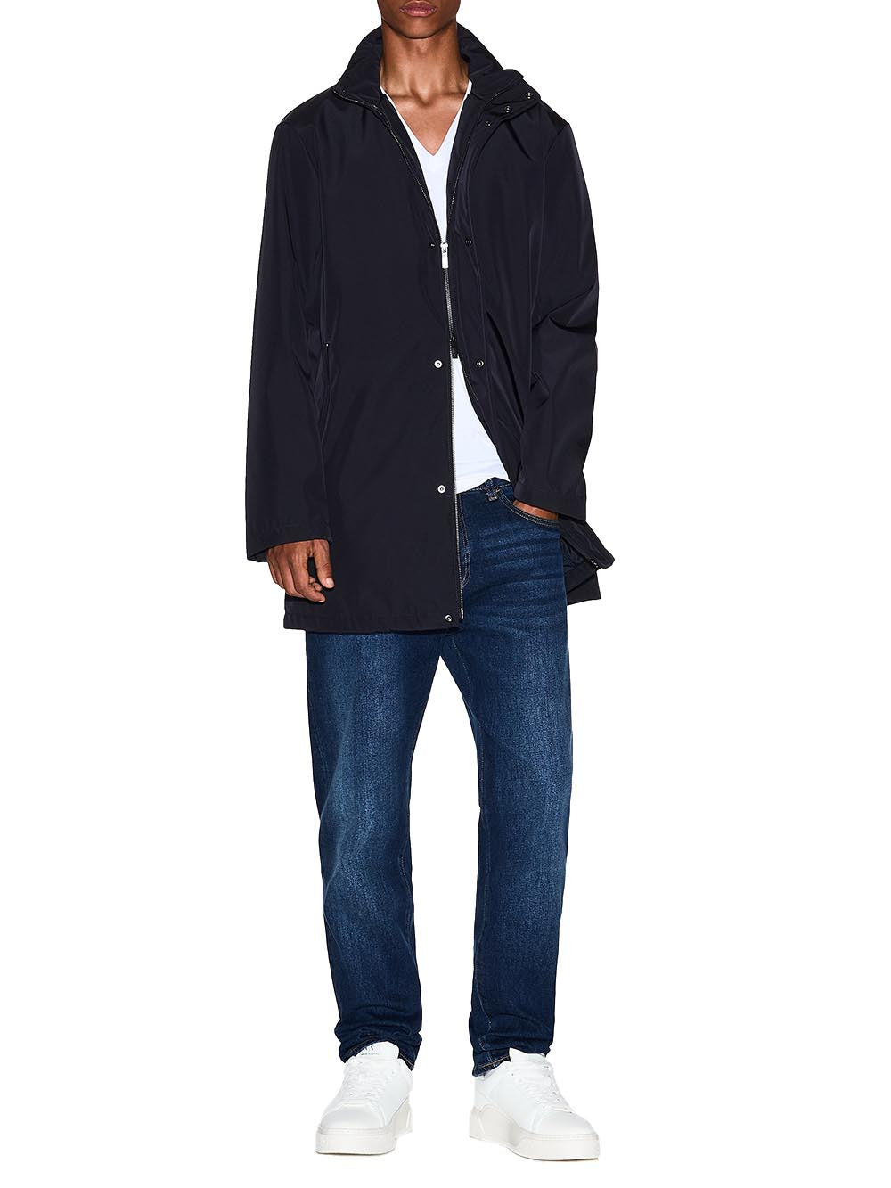 Armani Exchange Trench Uomo Xm001578 Af16926 Blu