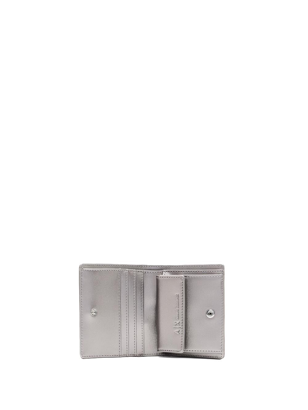 Armani Exchange Portafoglio Donna Xw000360 Af12039 Grigio argento
