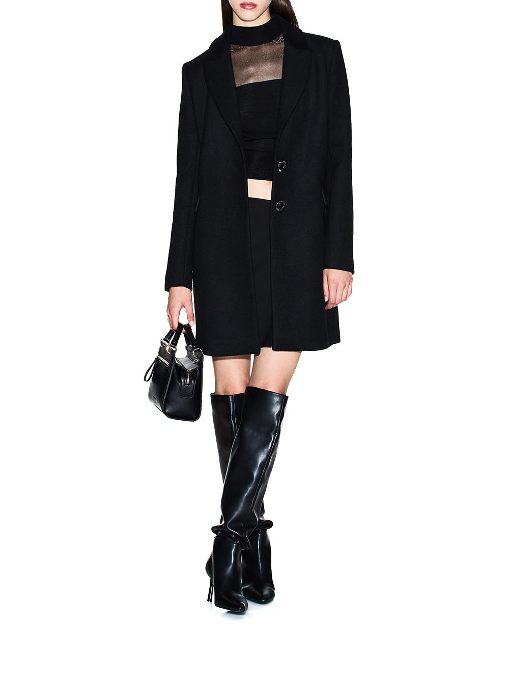Armani Exchange Cappotto Donna Xw000716 Af16206 Nero
