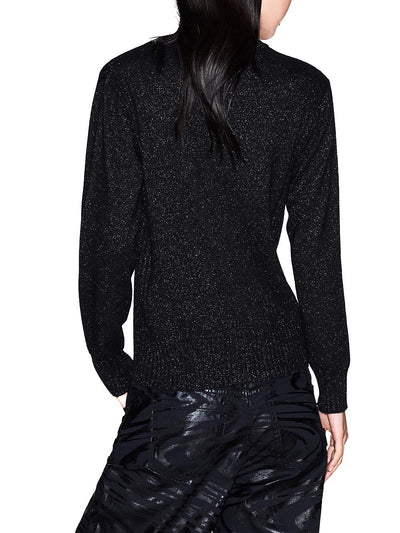 Armani Exchange Pullover Donna Xw001164 Af16181 Nero/Silver