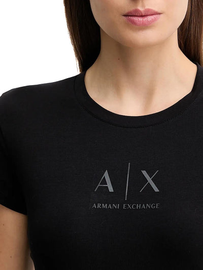 Armani Exchange T-shirt Donna Xw001458 Af16294 Nero