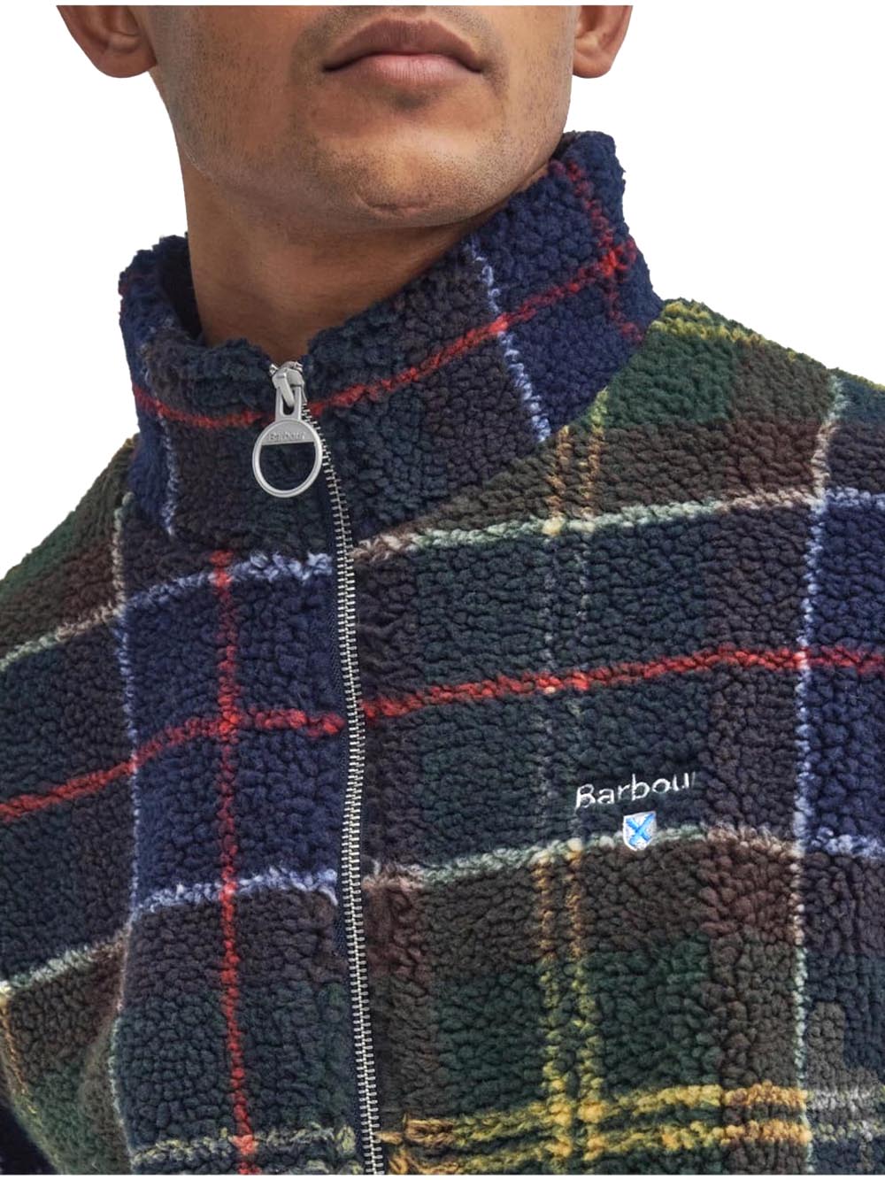 Barbour Felpa Uomo Mfl0187 Verde/blu