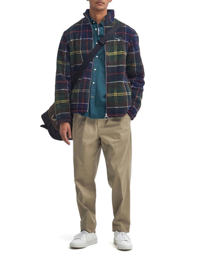 Barbour Felpa Uomo Mfl0187 Verde/blu