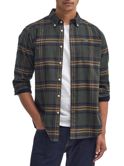 Barbour Camicia Uomo Msh5035 Verde oliva