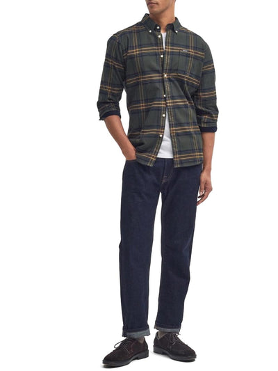 Barbour Camicia Uomo Msh5035 Verde oliva