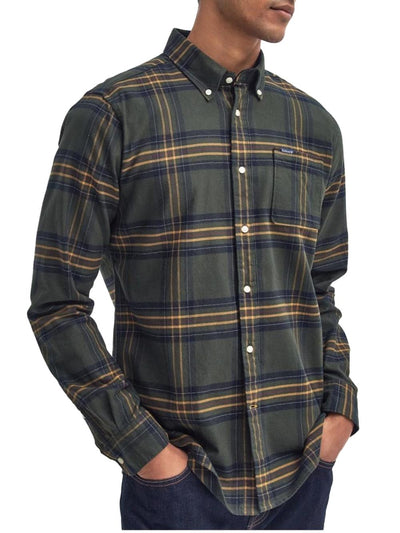 Barbour Camicia Uomo Msh5035 Verde oliva