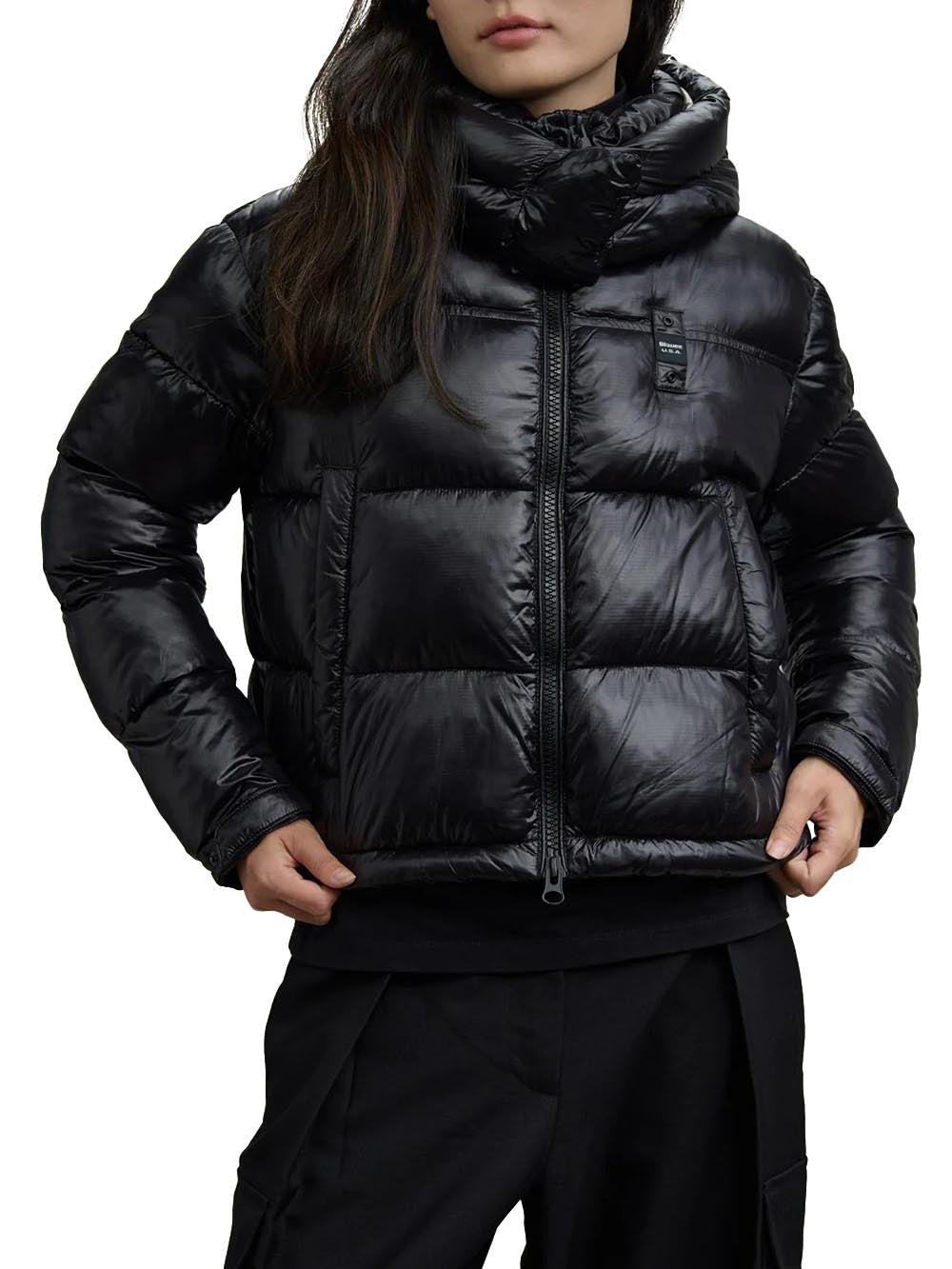 Blauer Giubbino Donna 25wbldc02170 006648 Nero/beige