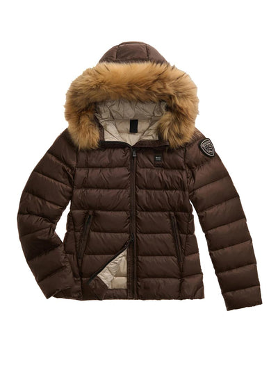 Blauer Giubbino Donna 25wbldc03099 006047 Marrone/Beige