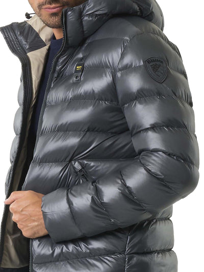 Blauer Giubbino Uomo 25wbluc02079 005958 Grigio/Beige