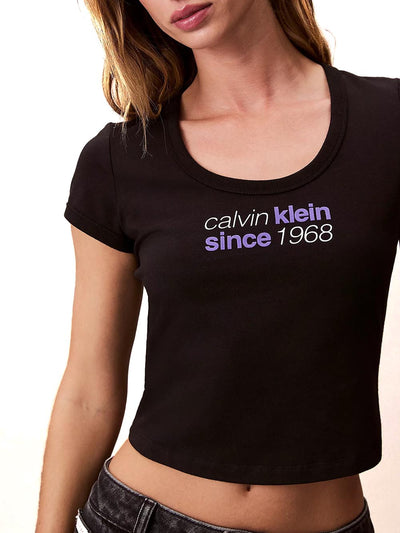Calvin Klein T-shirt Donna Lv047c833g Nero