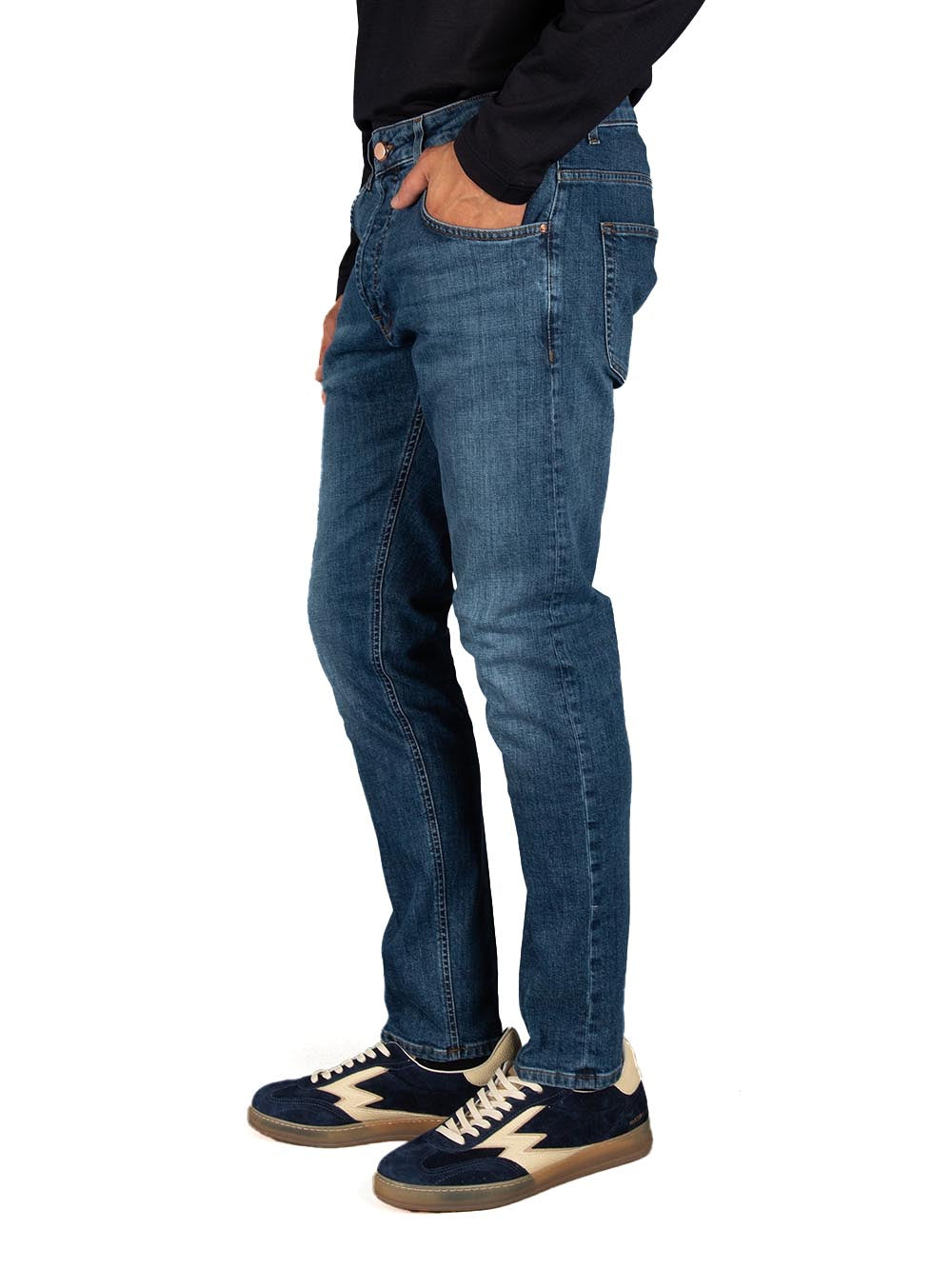 DON THE FULLER Jeans Uomo Dtfhv14 M2f5003 Scuro