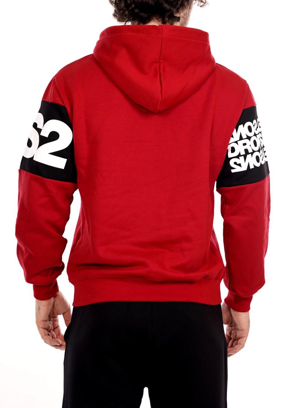 Ds2 Felpa Uomo Fw25219 Rosso