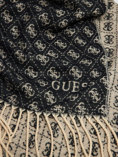 Guess Sciarpa Donna Aw5423 Pol03 Nero