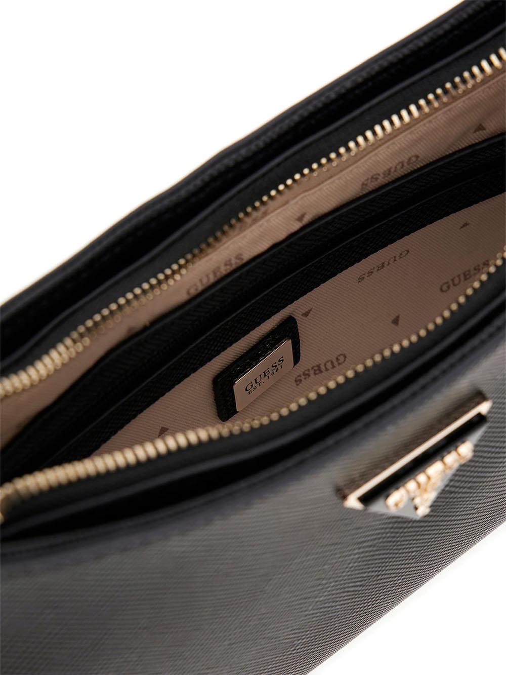 Guess Borsa a Spalla Donna Hwzg96 72180 Nero