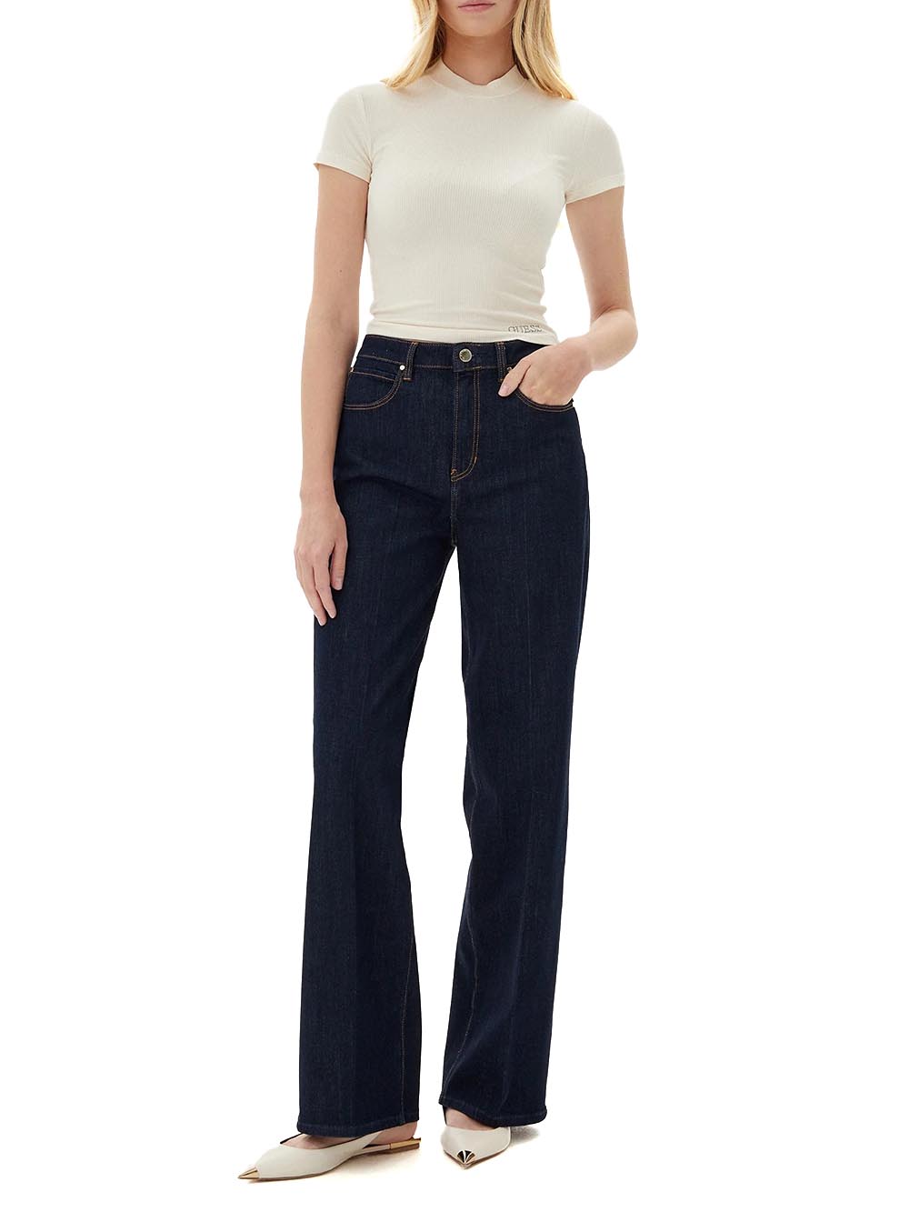 Guess Jeans Donna W5ya1a D5pw1 Scuro