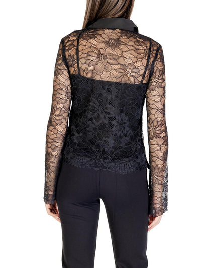 Guess Camicia Donna W5yh58 Whdy0 Nero