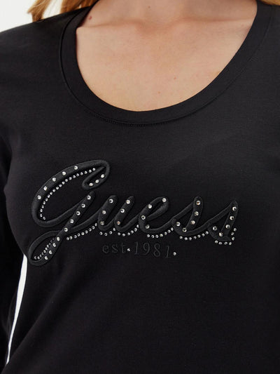Guess T-shirt Donna W5yi26 J1314 Nero