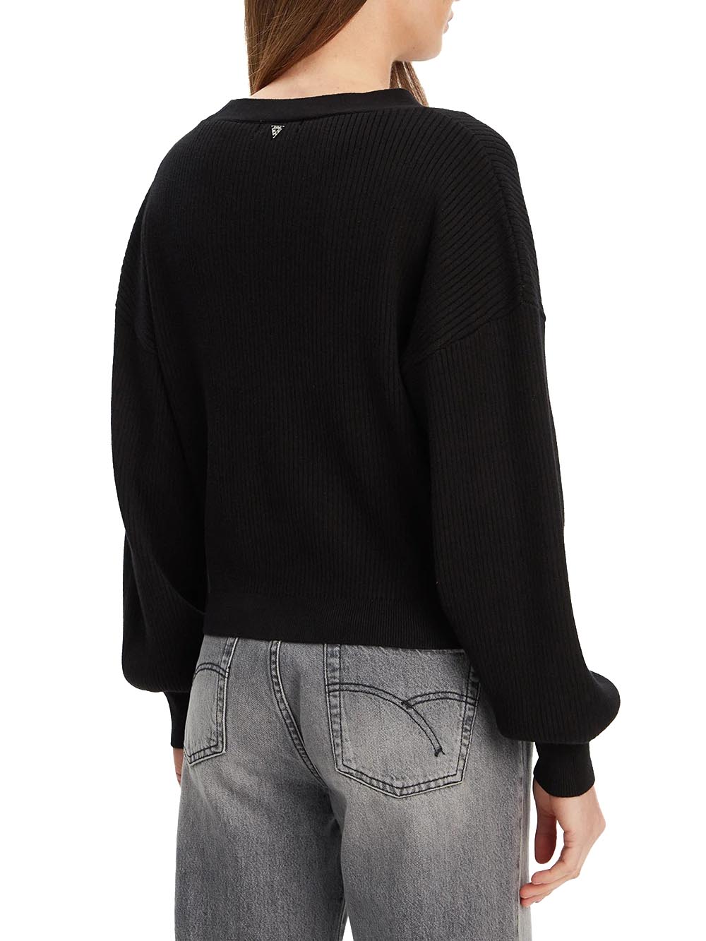 Guess Cardigan Donna W5yr07 Z2zk2 Nero