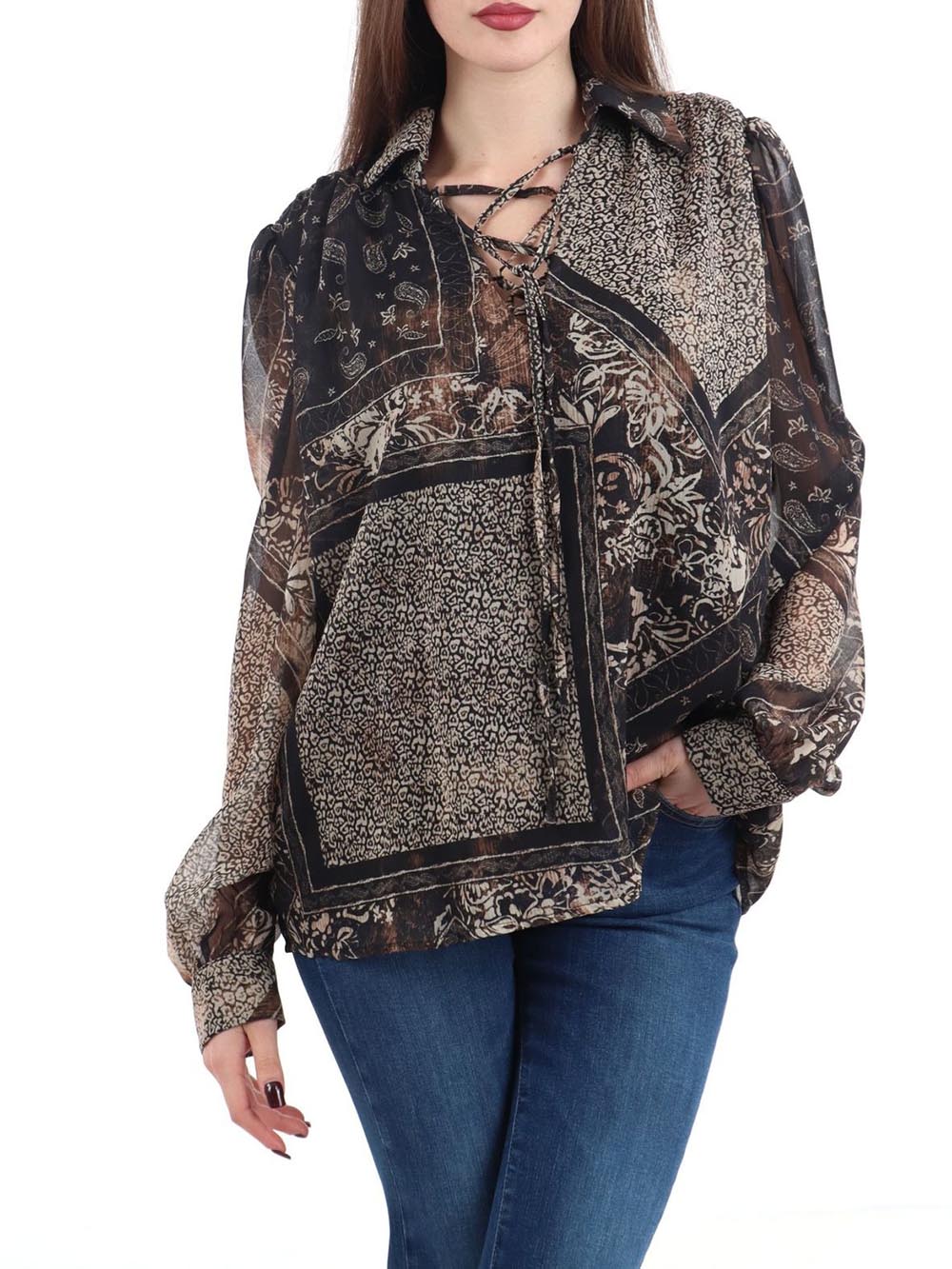 I AM Blusa Donna 24976 Moro