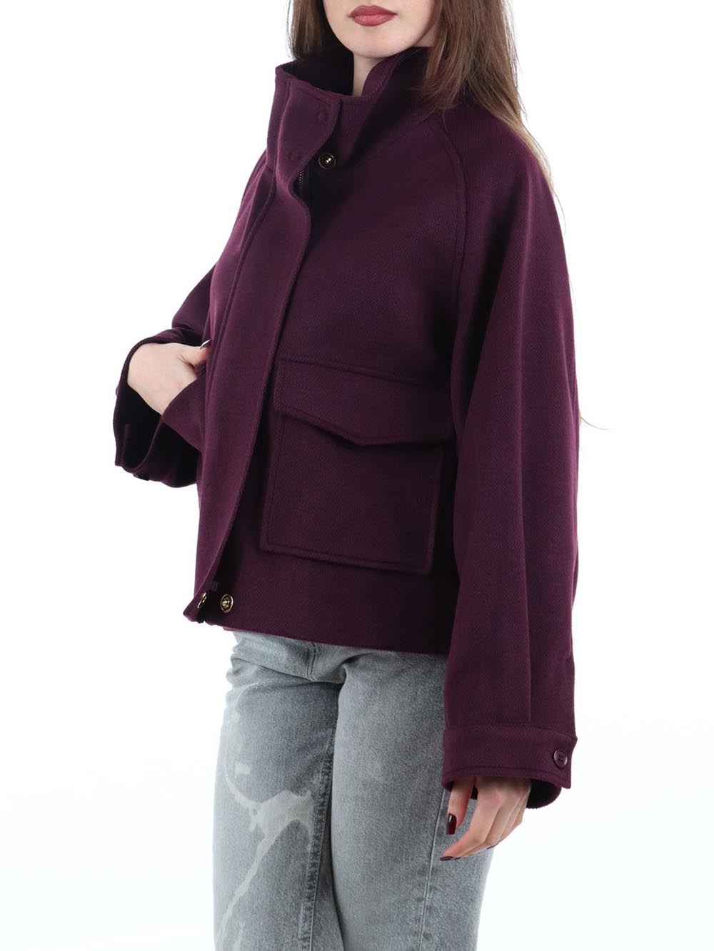 I AM Cappotto Donna 70312/t254 Bordeaux