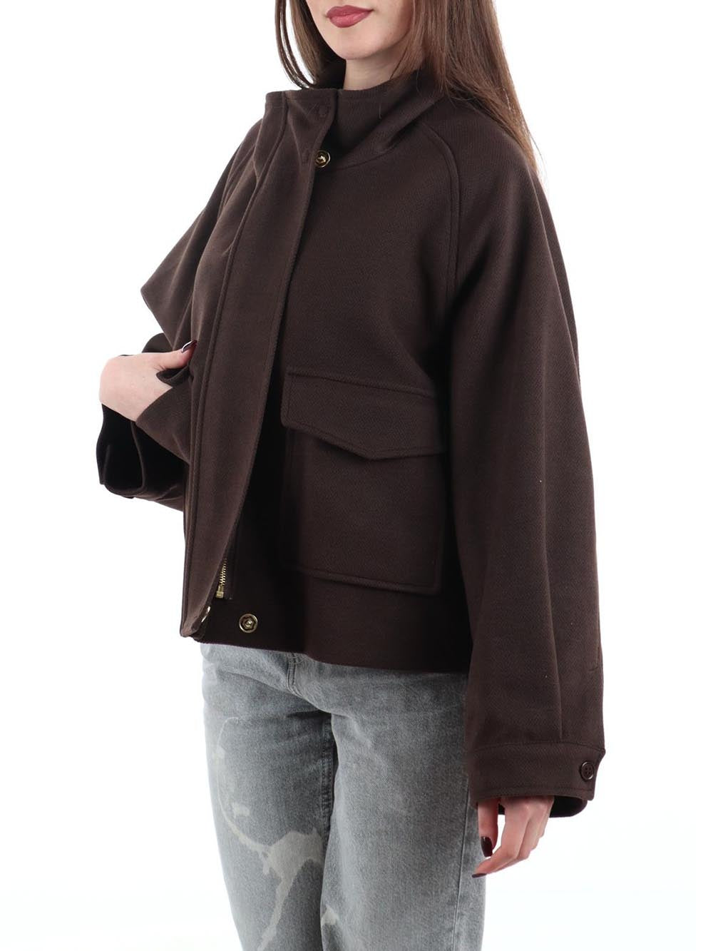 I AM Cappotto Donna 70312/t254 Moro