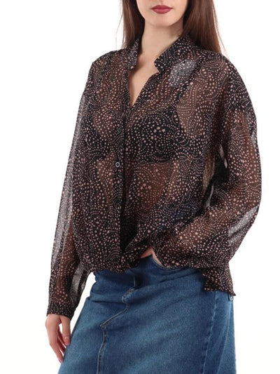 I AM Camicia Donna 9041 Nero rosa