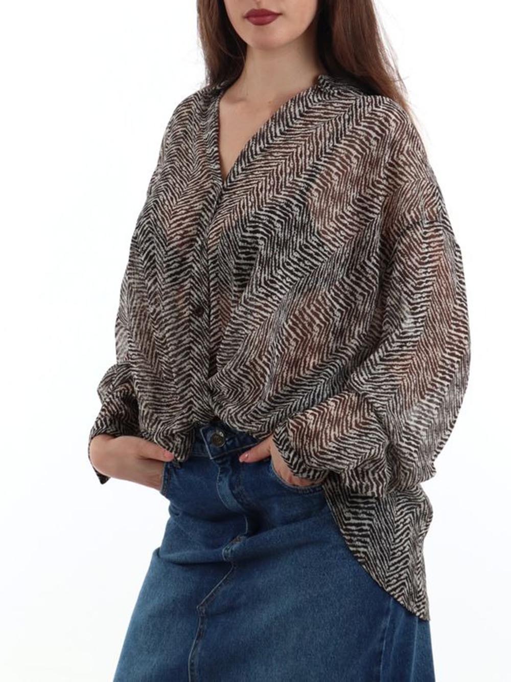 I AM Camicia Donna 9041 Panna moro