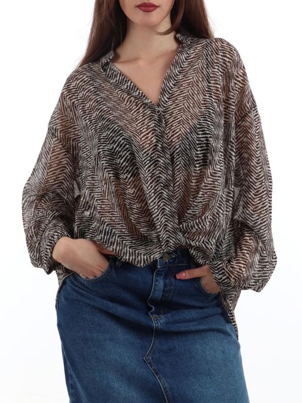 I AM Camicia Donna 9041 Panna moro