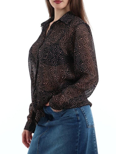 I AM Camicia Donna Ai2204 Nero rosa