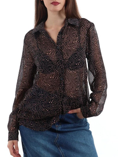I AM Camicia Donna Ai2204 Nero rosa