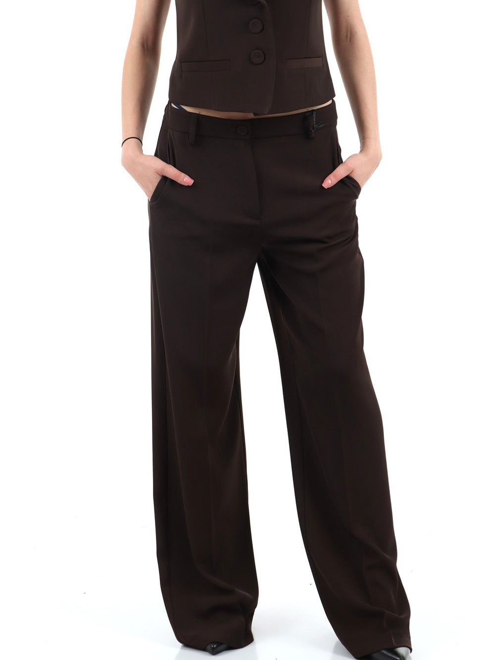 I AM Pantalone Donna Ai25518 Moro