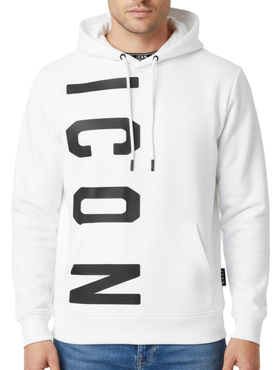 ICON Felpa Uomo Icuf2w6f003 Bianco