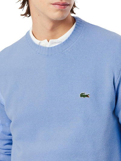 Lacoste Pullover Uomo Ah2916 Celeste