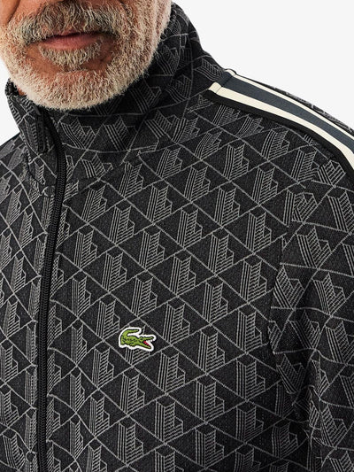 Lacoste Felpa Uomo Sh1368 Nero/grigio