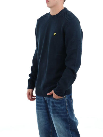 Lyle & Scott Pullover Uomo Kn1925v Blu