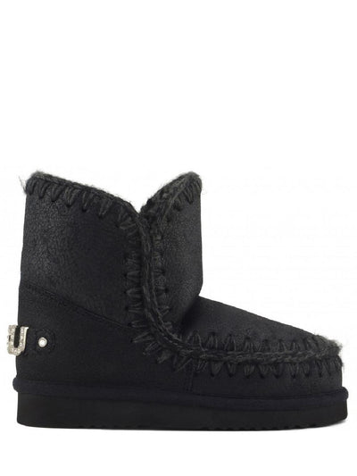 Eskimo 18 rhinestones logo Mou Stivaletti Boot Donna Mu.fw101036b Nero