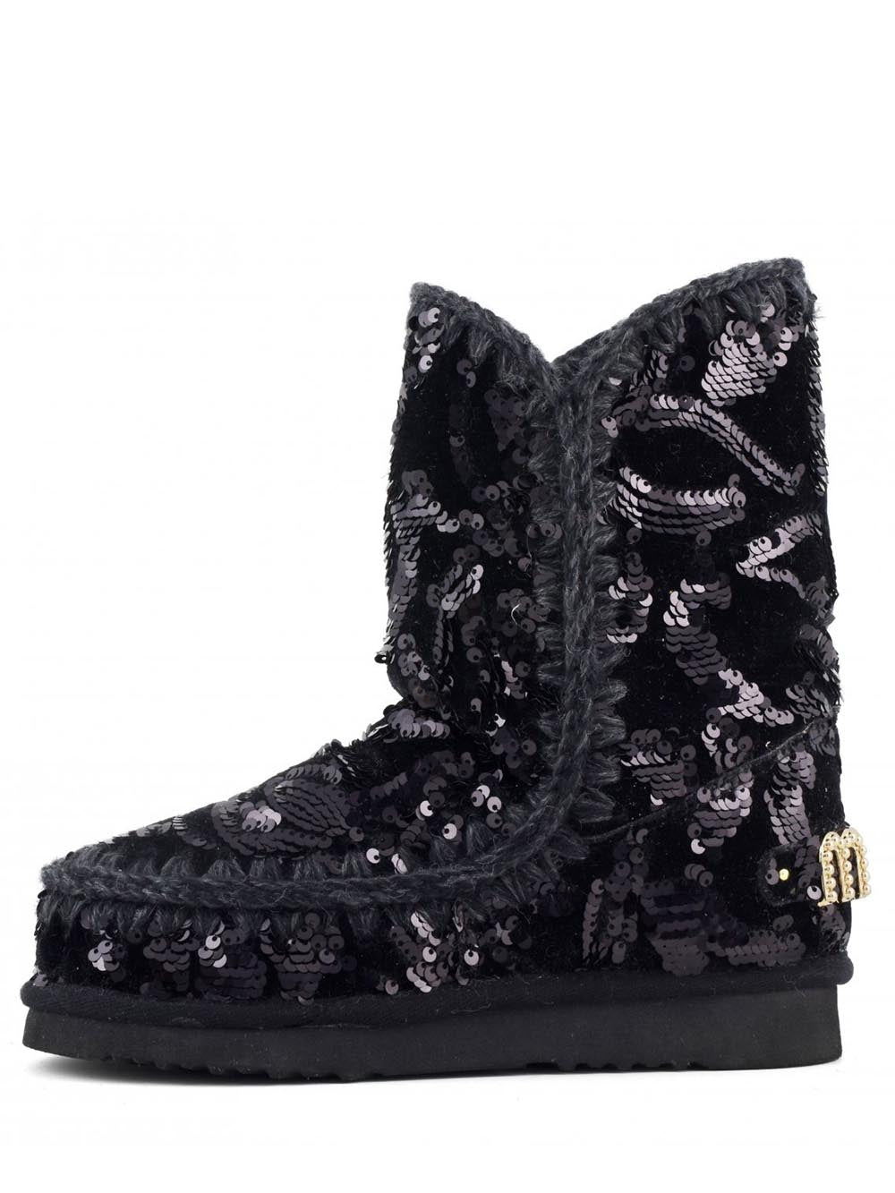 Eskimo 24 - big logo studs Mou Stivaletti Boot Donna Mu.fw101031k Nero