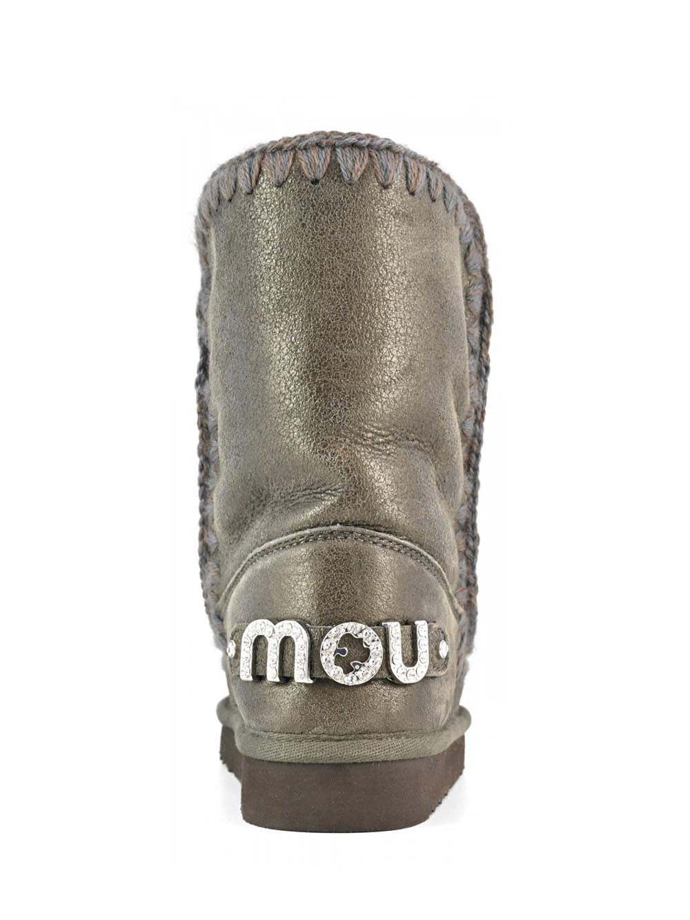 Eskimo 24 rhinestones logo Mou Stivaletti Boot Donna Mu.fw101037b Verde