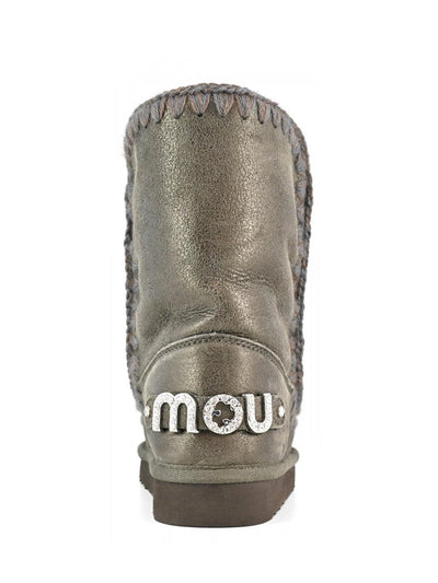 Eskimo 24 rhinestones logo Mou Stivaletti Boot Donna Mu.fw101037b Verde