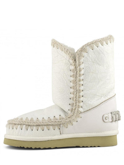 Eskimo 24 rhinestones logo Mou Stivaletti Boot Donna Mu.fw101037c Panna