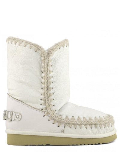 Eskimo 24 rhinestones logo Mou Stivaletti Boot Donna Mu.fw101037c Panna