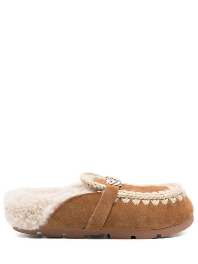 WINTER BIO SLIDE - LOGO Mou Ciabatta Donna Mu.fw431000a Cognac