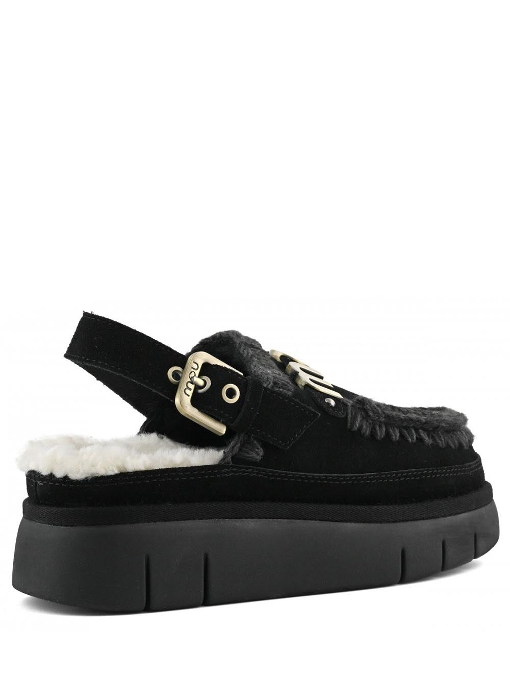 Bounce clog back strap - lette Mou Ciabatta Donna Mu.fw531026a Nero