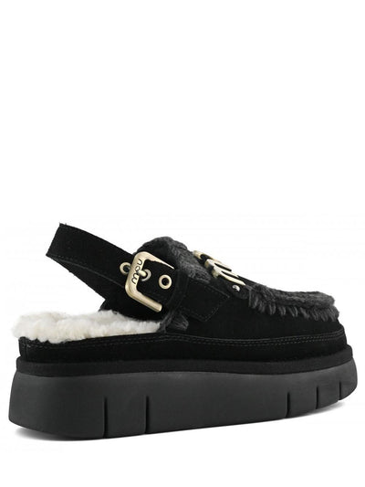 Bounce clog back strap - lette Mou Ciabatta Donna Mu.fw531026a Nero