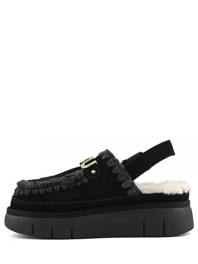 Bounce clog back strap - lette Mou Ciabatta Donna Mu.fw531026a Nero