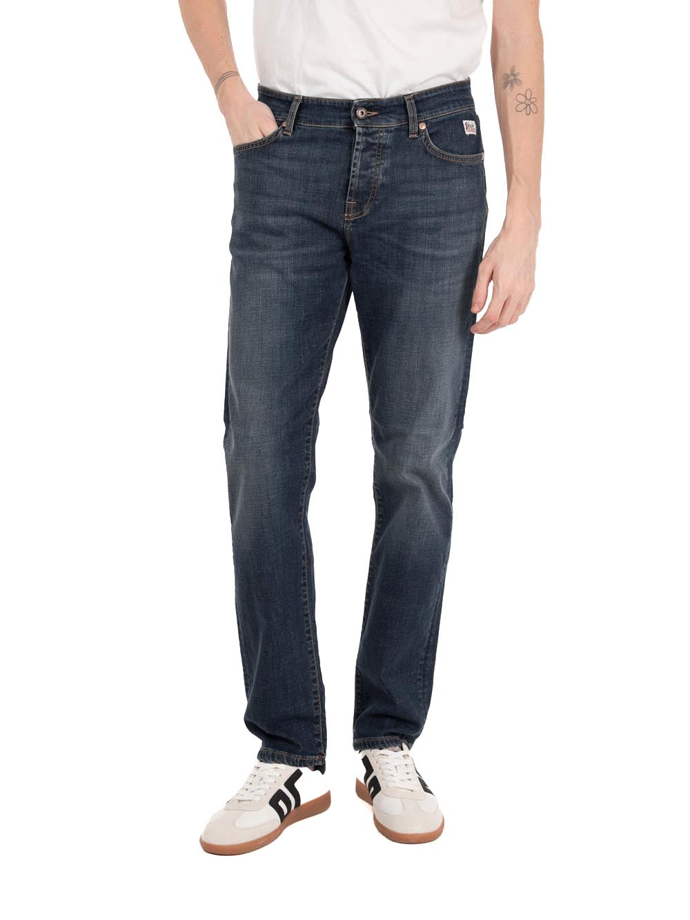 Roy Roger's Jeans Uomo 527 Man Rru90003 D021 Medio