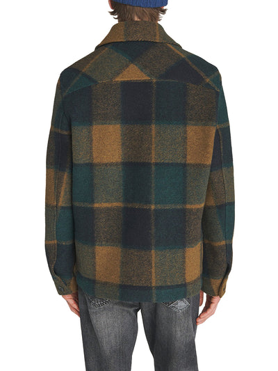 Roy Roger's Giacca Uomo Jacket Farmer Man Rru90264 Cp45 Verde/blu