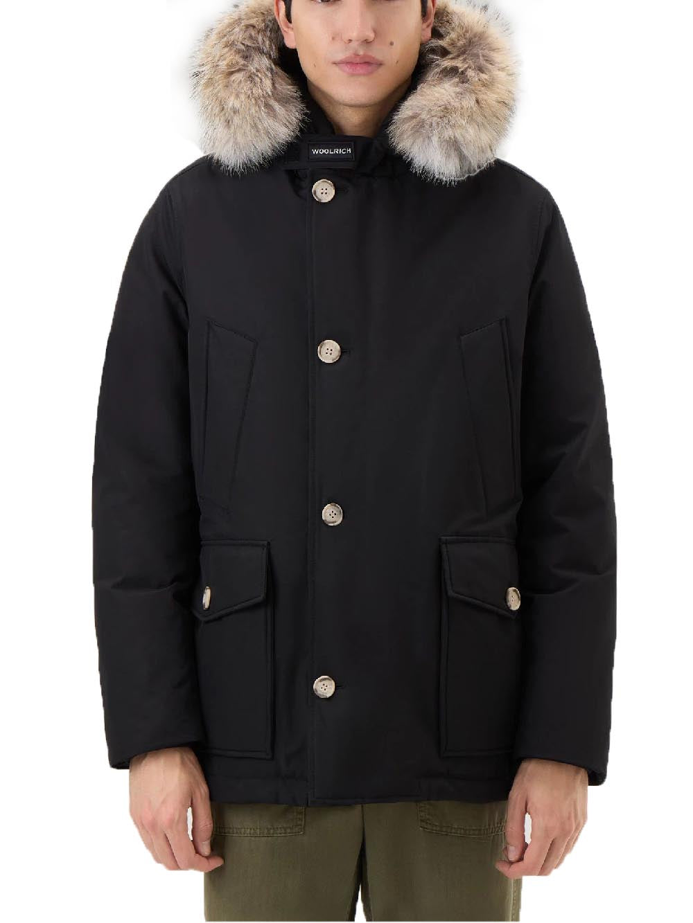 ARCTIC DETACHABLE FUR ANORAK Woolrich Giubbino Uomo Cfwoou0484mrut0001 Nero