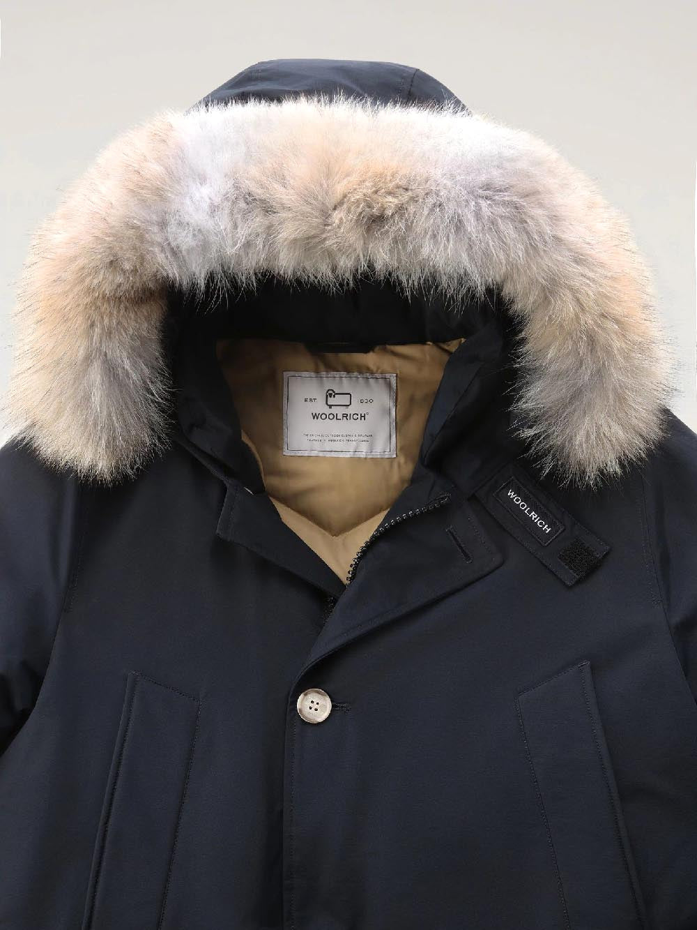 ARCTIC DETACHABLE FUR ANORAK Woolrich Giubbino Uomo Cfwoou0484mrut0001 Blu